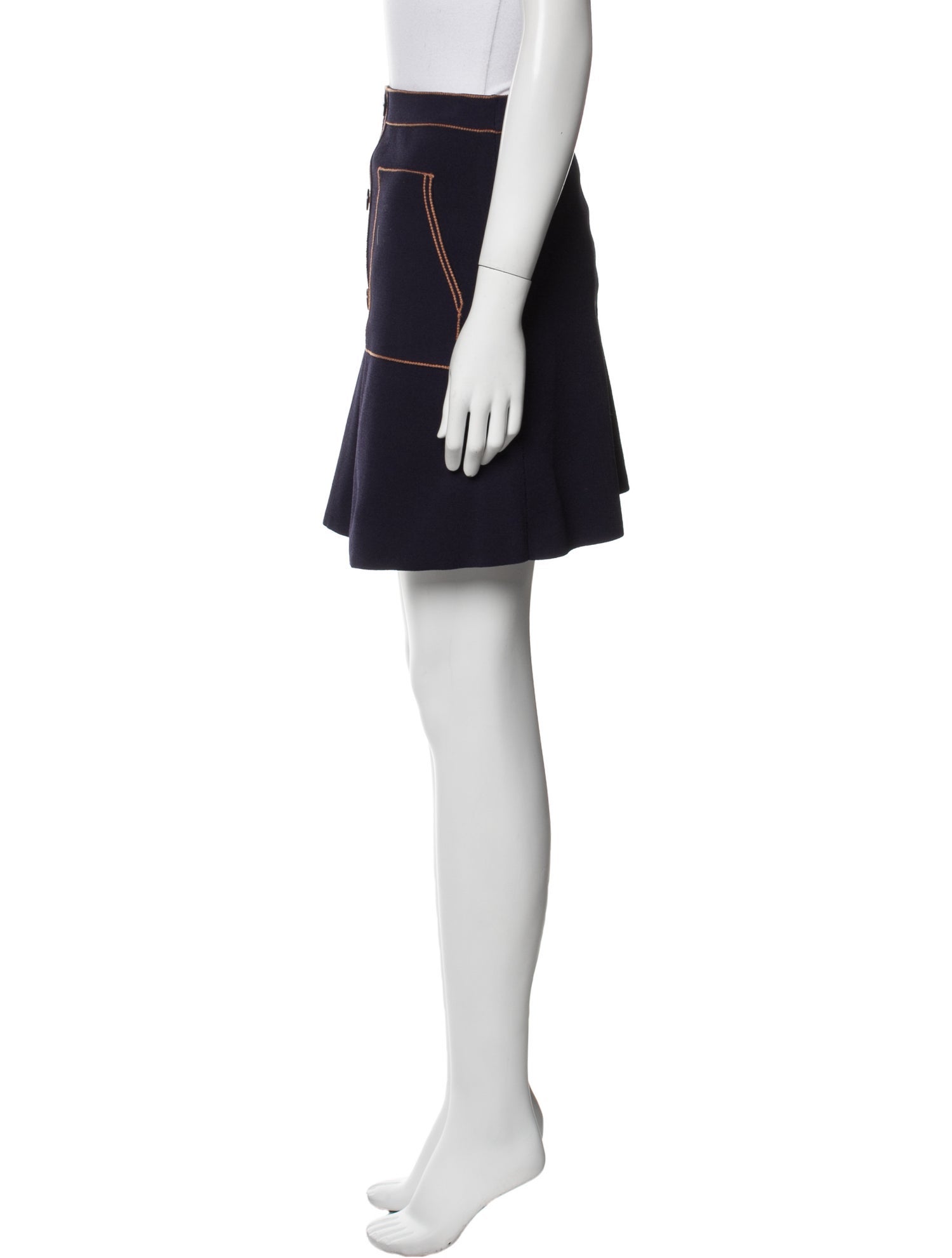 Sandro Striped Mini Skirt