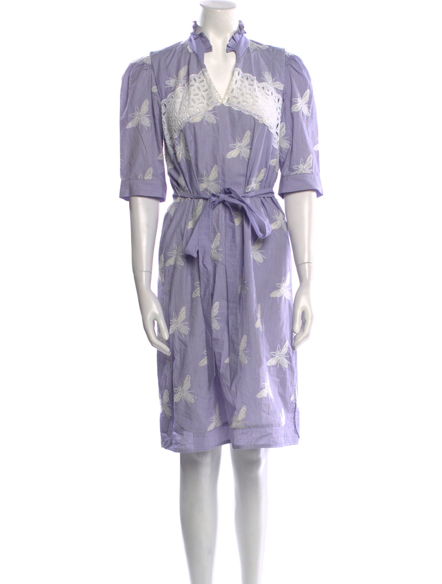 Sandro Printed Knee-Length Dress