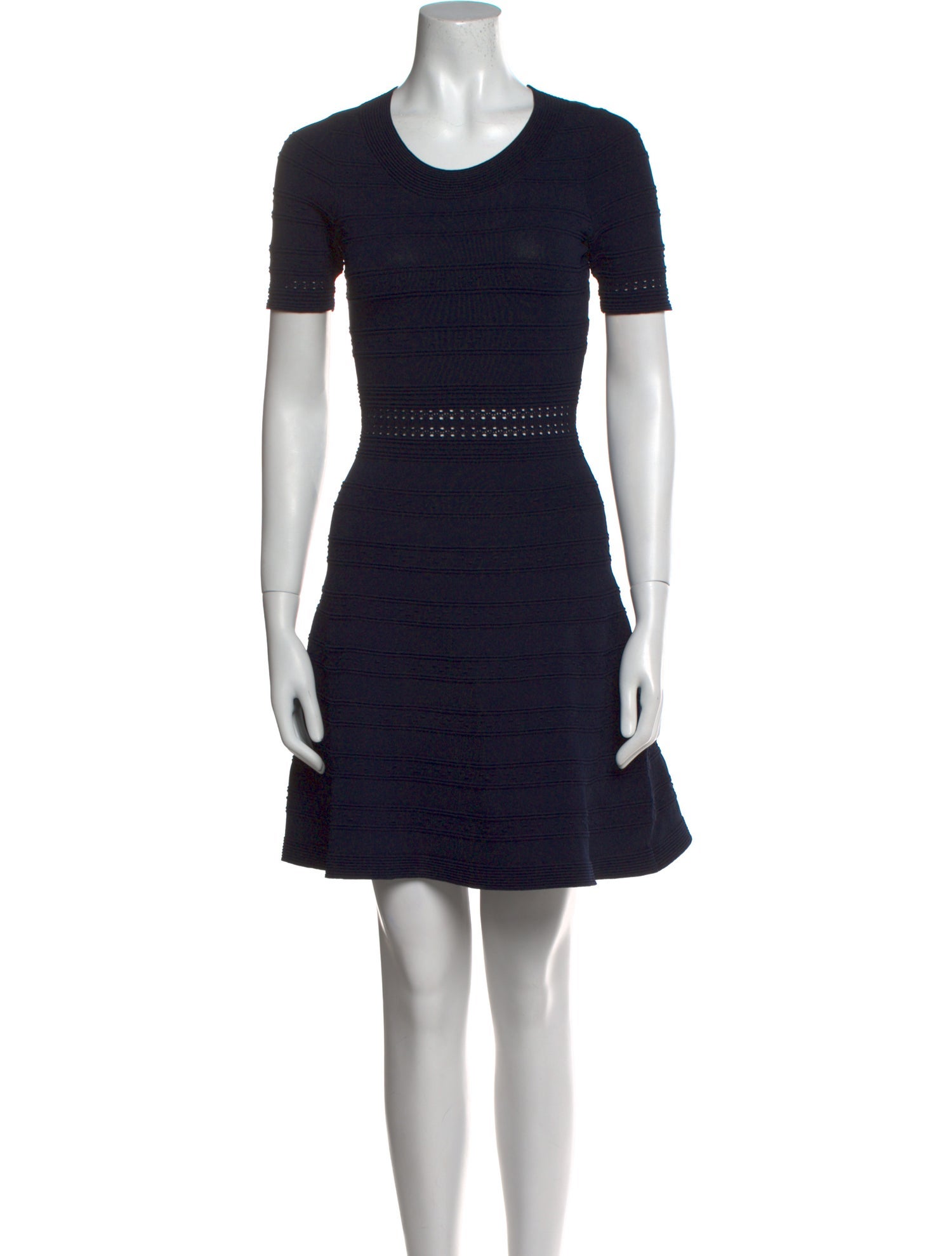 Sandro Scoop Neck Mini Dress