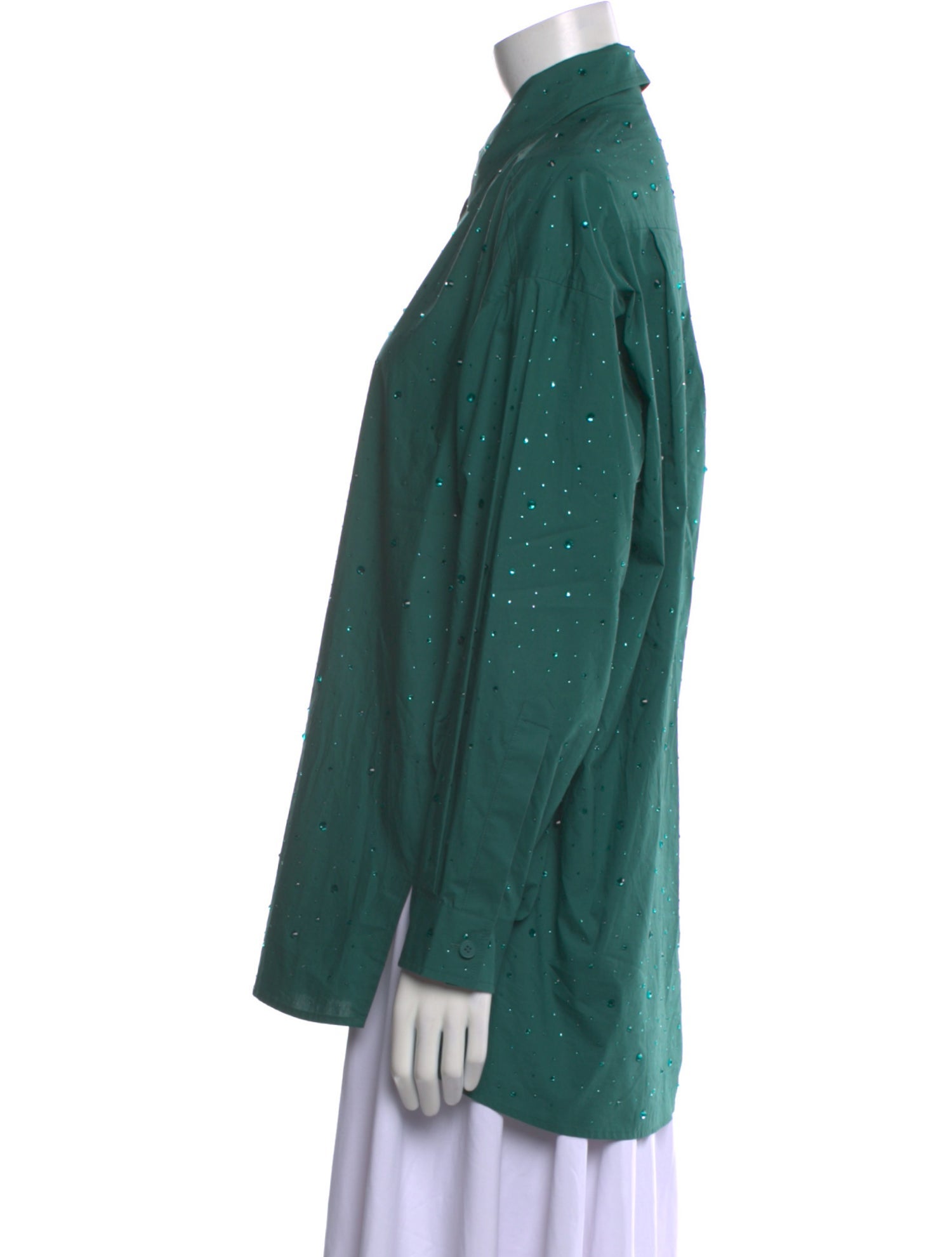 Sandro Long Sleeve Button-Up Top