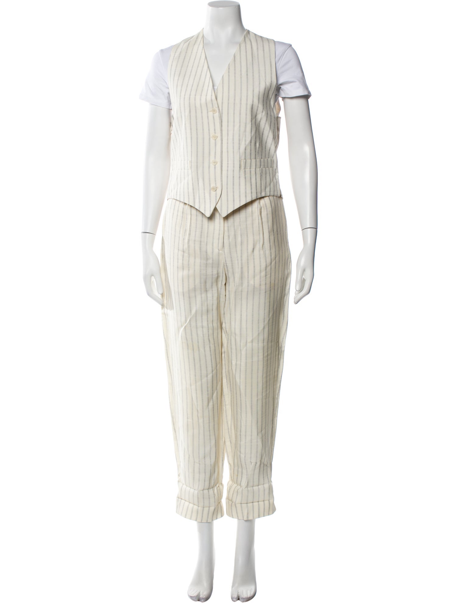 Sandro Striped Pant Set