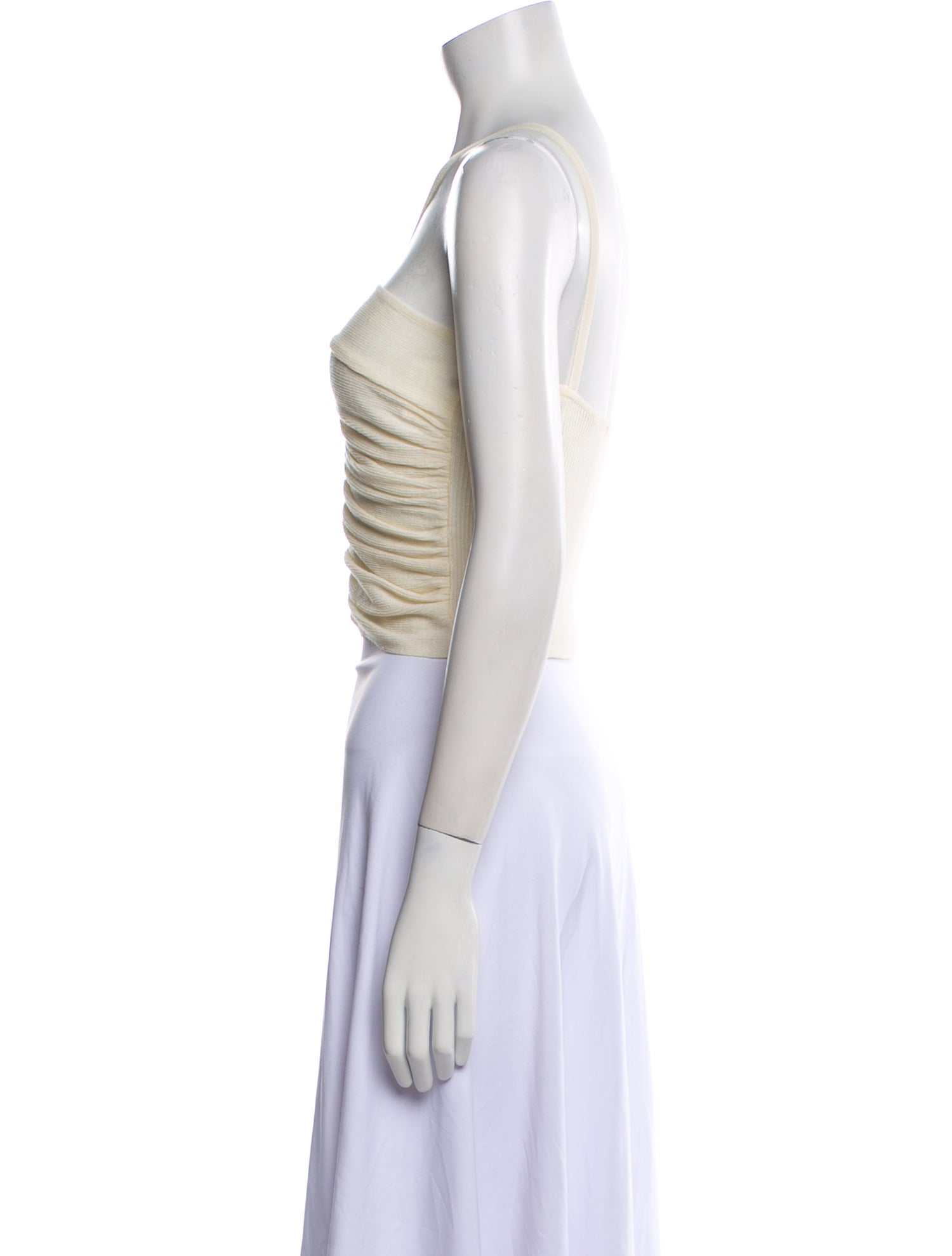 Sandro V-Neck Sleeveless Crop Top