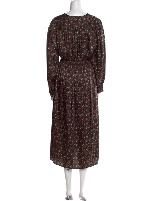Sandro Floral Print Long Dress