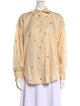 Sandro Long Sleeve Button-Up Top