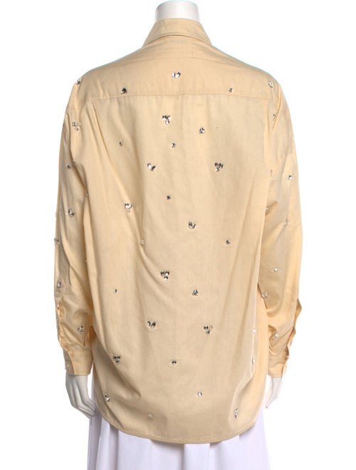 Sandro Long Sleeve Button-Up Top