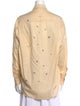 Sandro Long Sleeve Button-Up Top