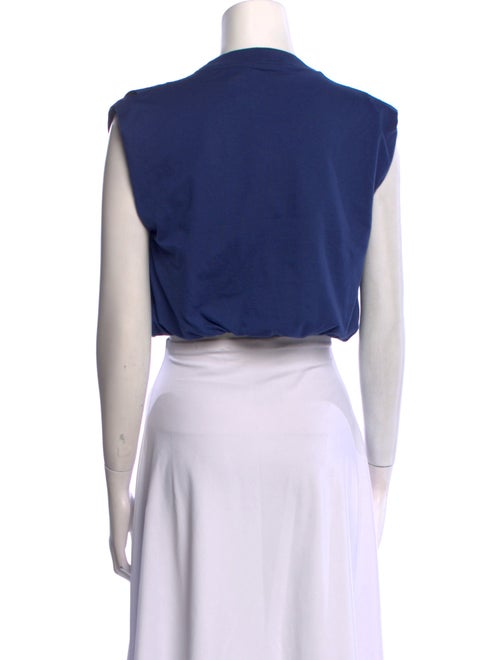 Sandro Crew Neck Sleeveless Crop Top