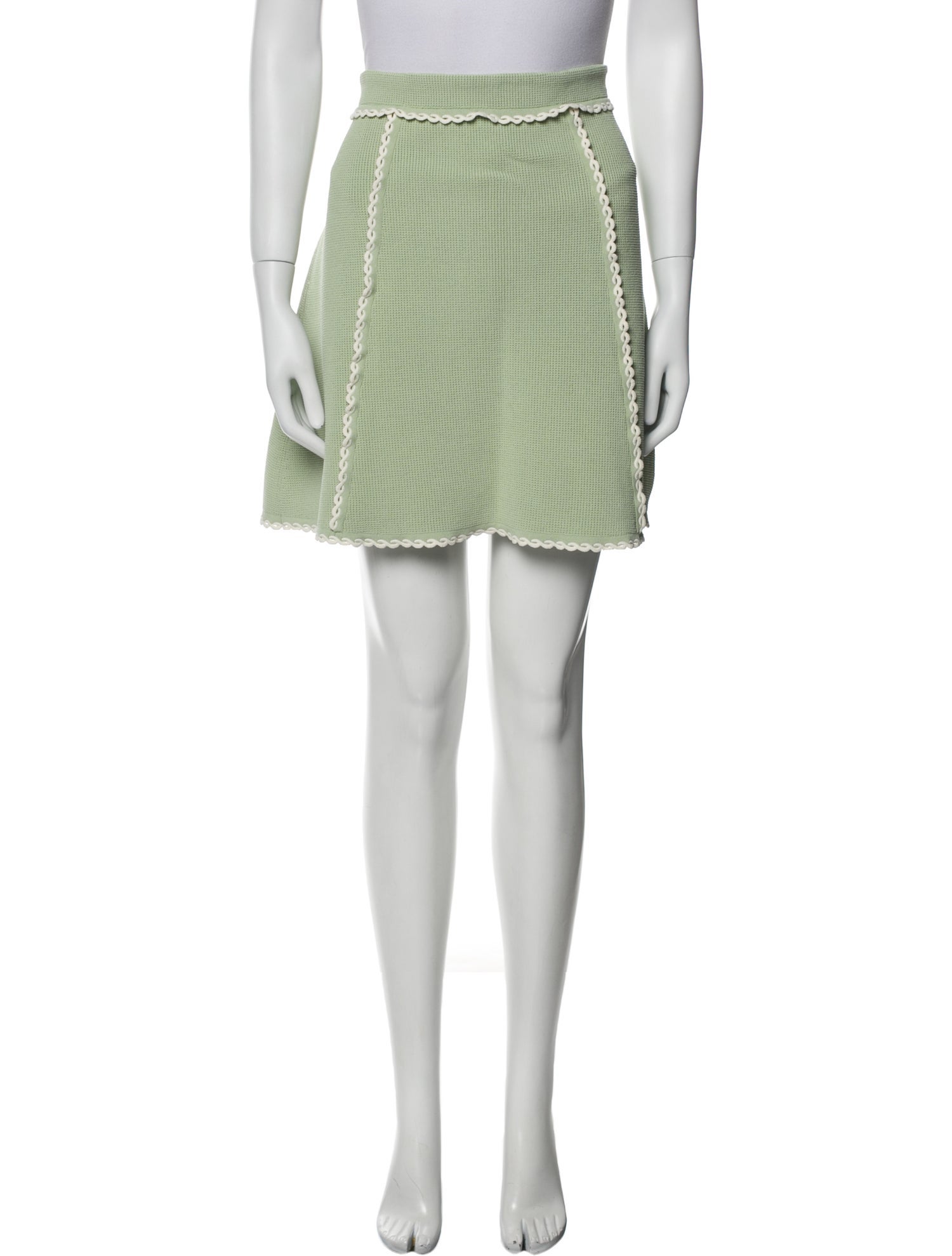 Sandro Whipstitch Trim Mini Skirt