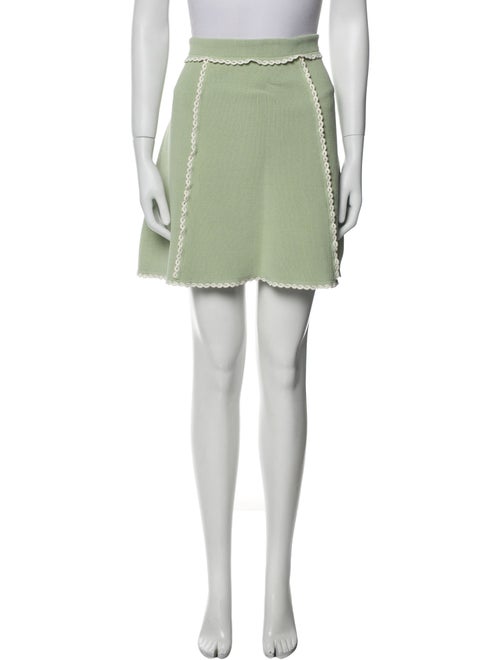 Sandro Whipstitch Trim Mini Skirt