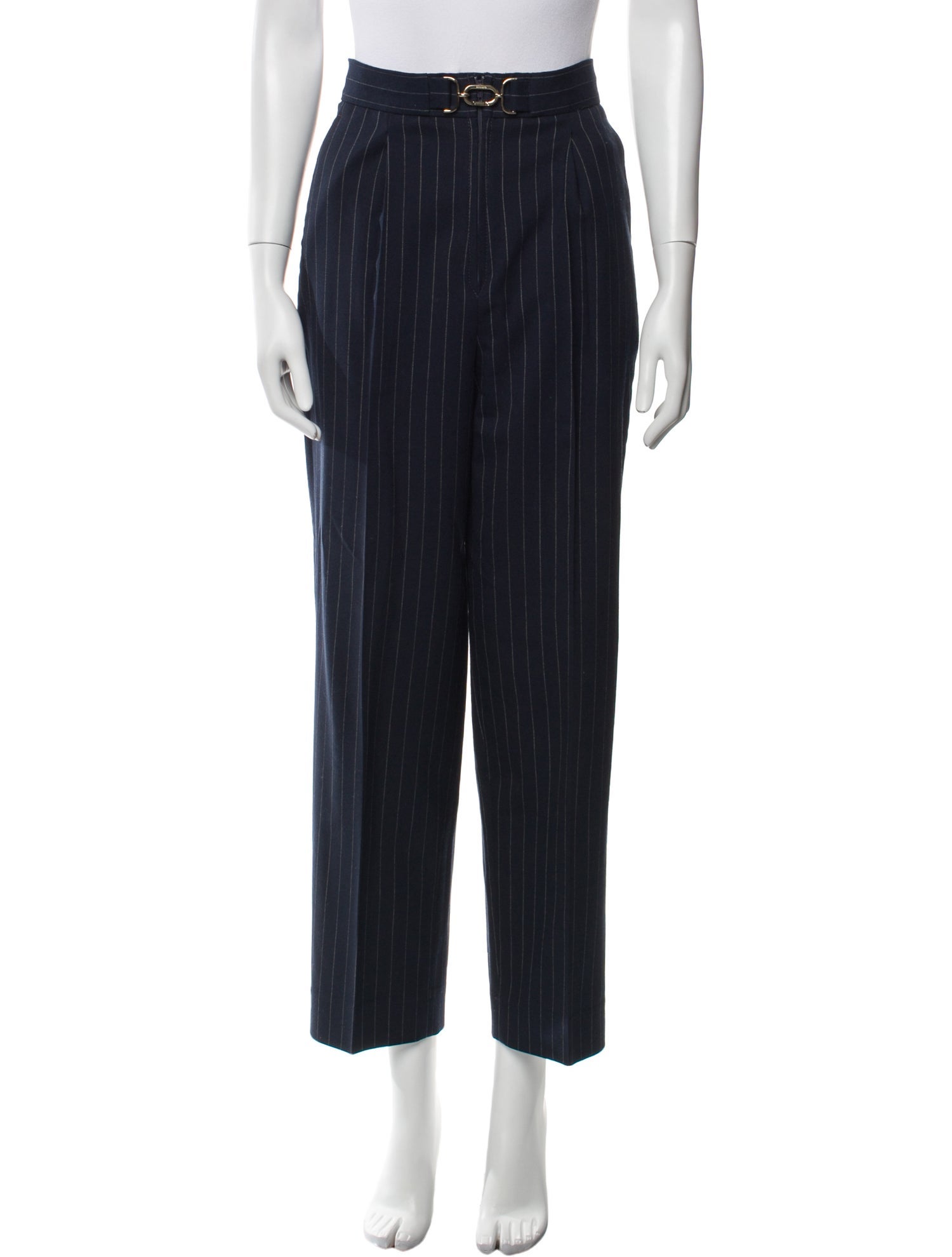 Sandro Striped Straight Leg Pants