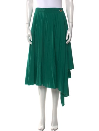 Sandro Pleated Accents Midi Length Skirt