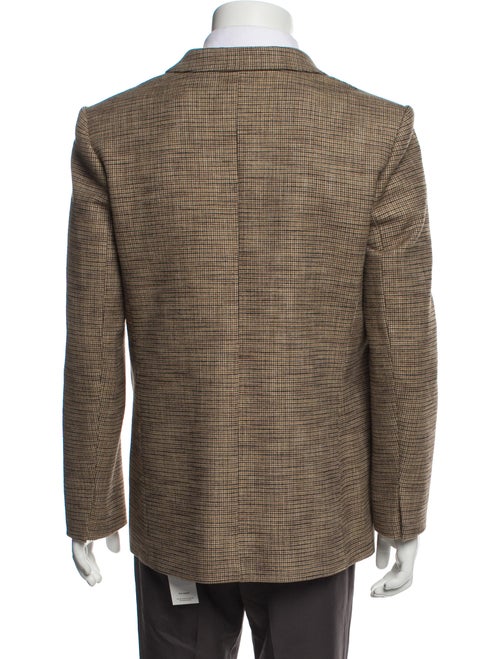 Sandro Plaid Print Peacoat