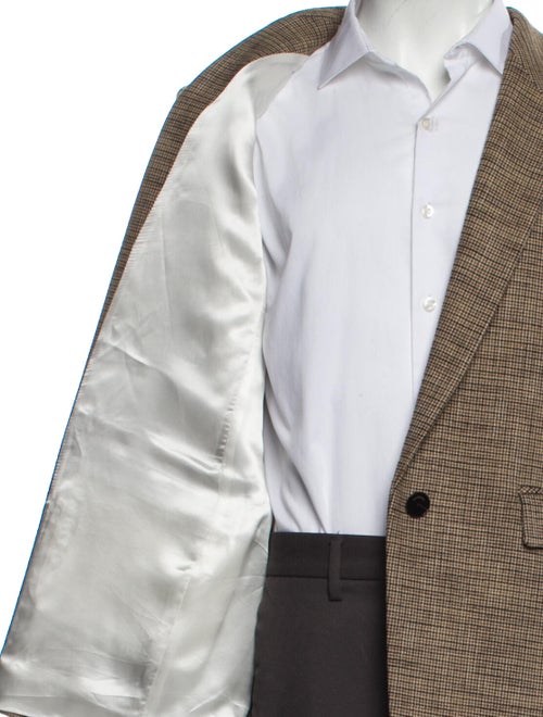 Sandro Plaid Print Peacoat