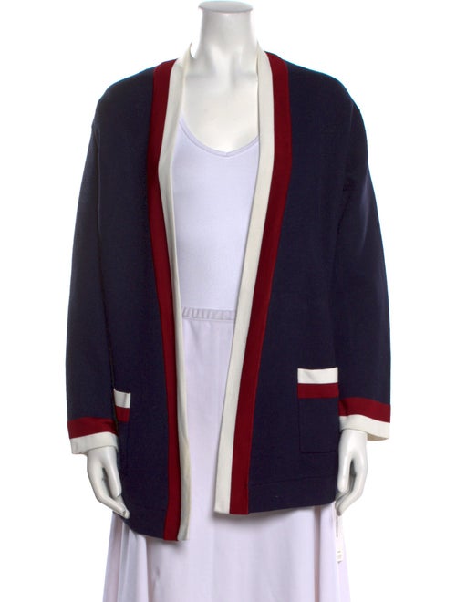 Sandro Striped Open Front Sweater