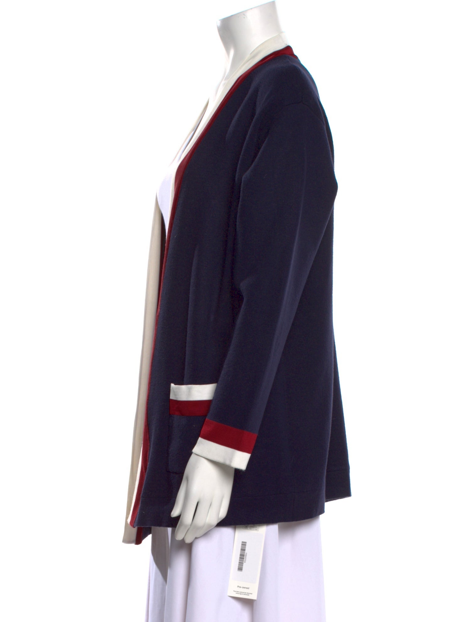 Sandro Striped Open Front Sweater