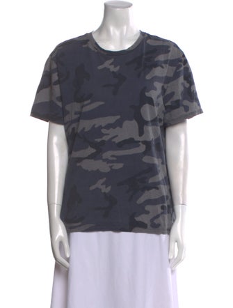 Sandro Printed Crew Neck T-Shirt