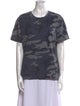 Sandro Printed Crew Neck T-Shirt