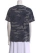 Sandro Printed Crew Neck T-Shirt
