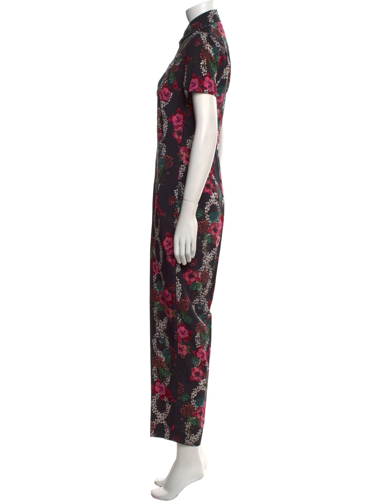 Sandro Floral Print Jumpsuit