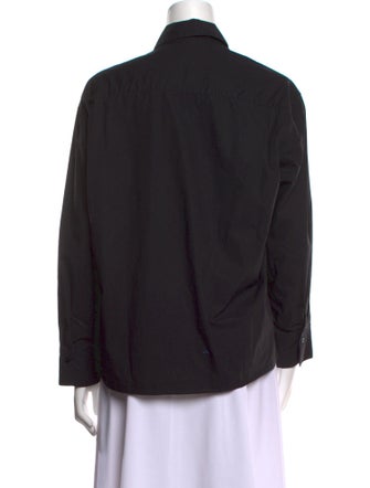 Sandro Long Sleeve Button-Up Top