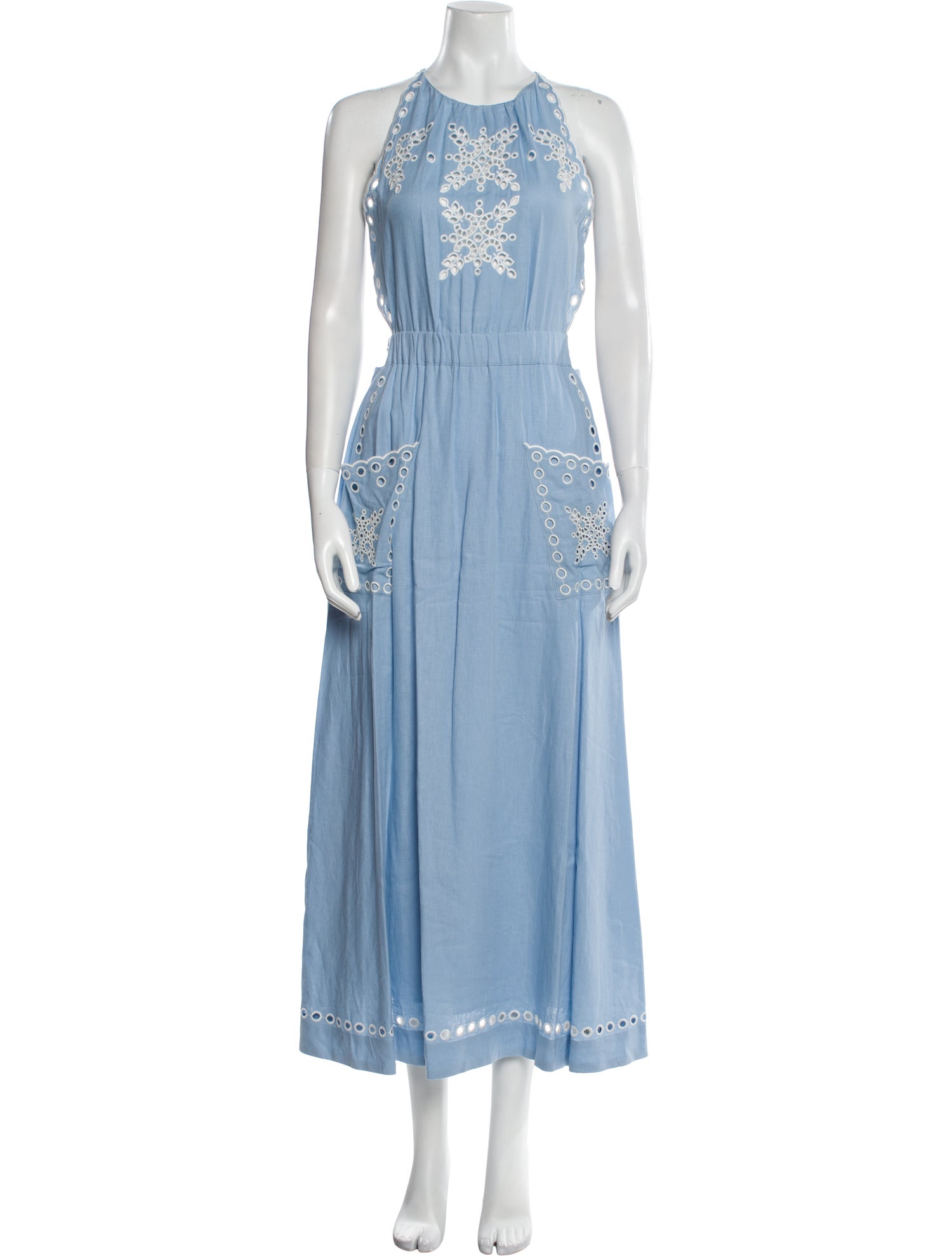 Sandro Linen Long Dress w/ Tags