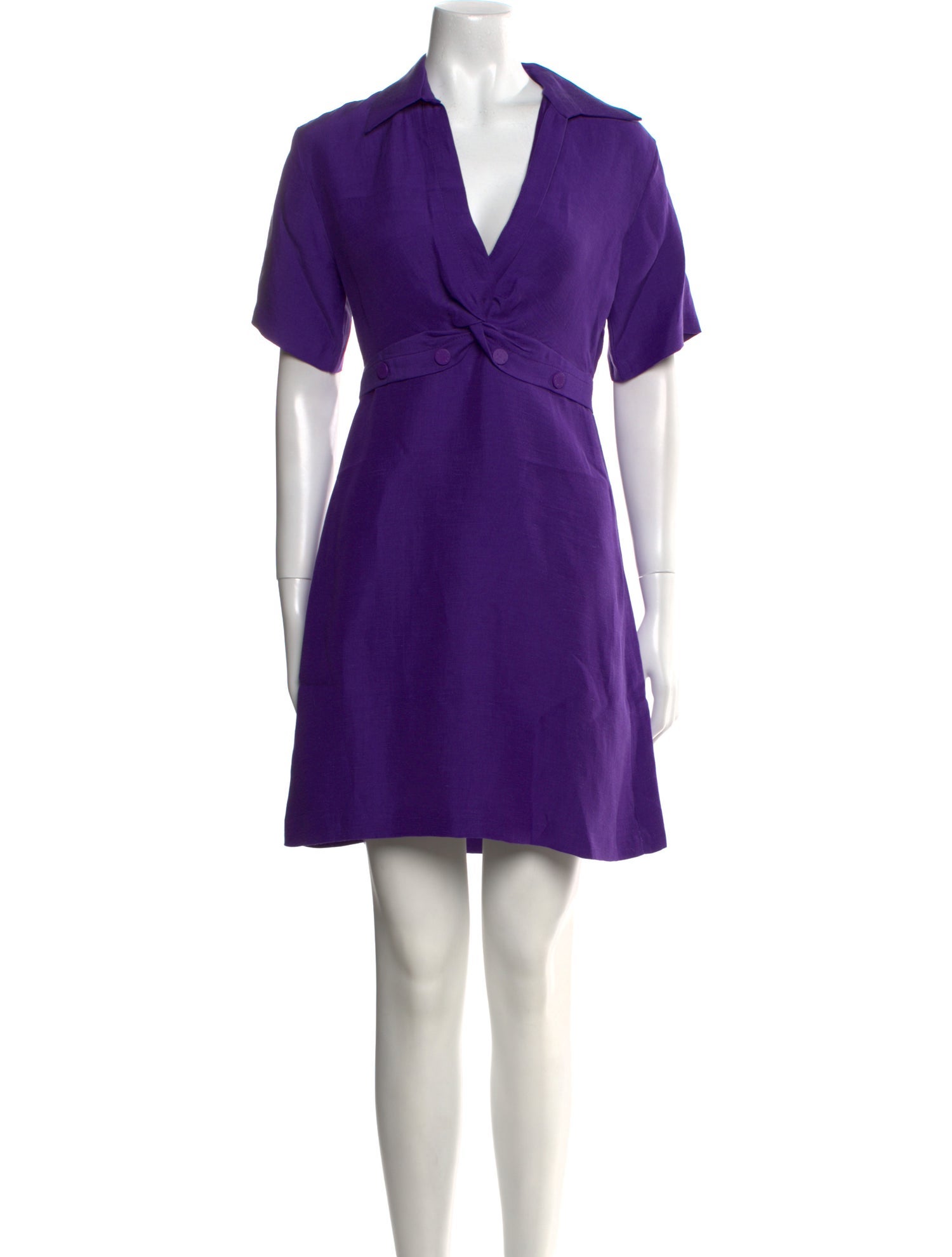 Sandro V-Neck Mini Dress