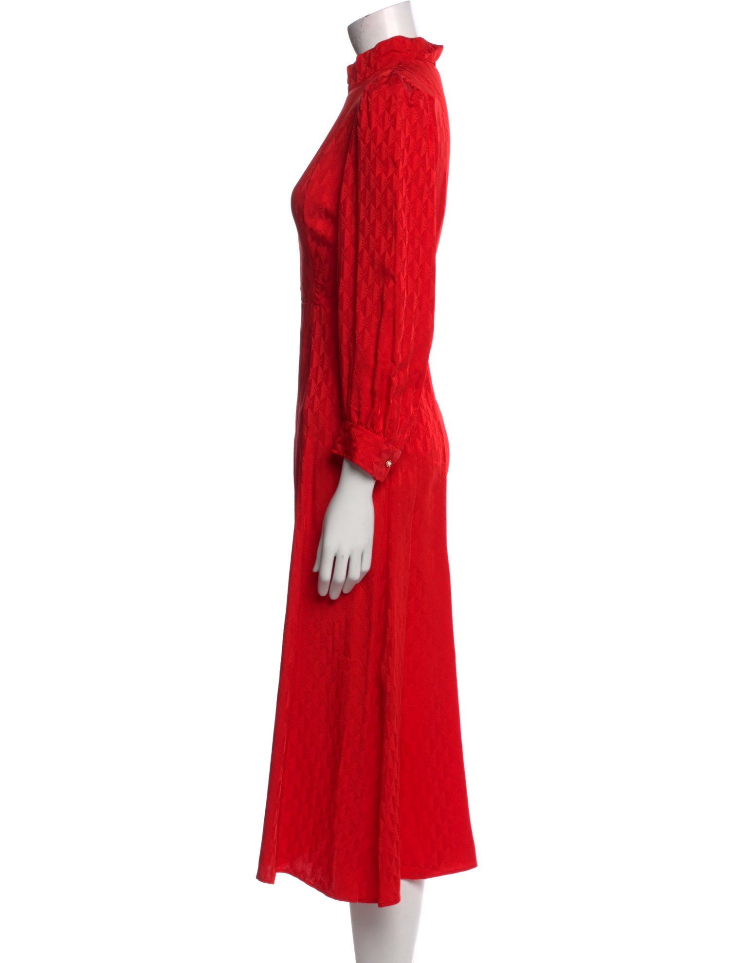 Sandro Mock Neck Long Dress