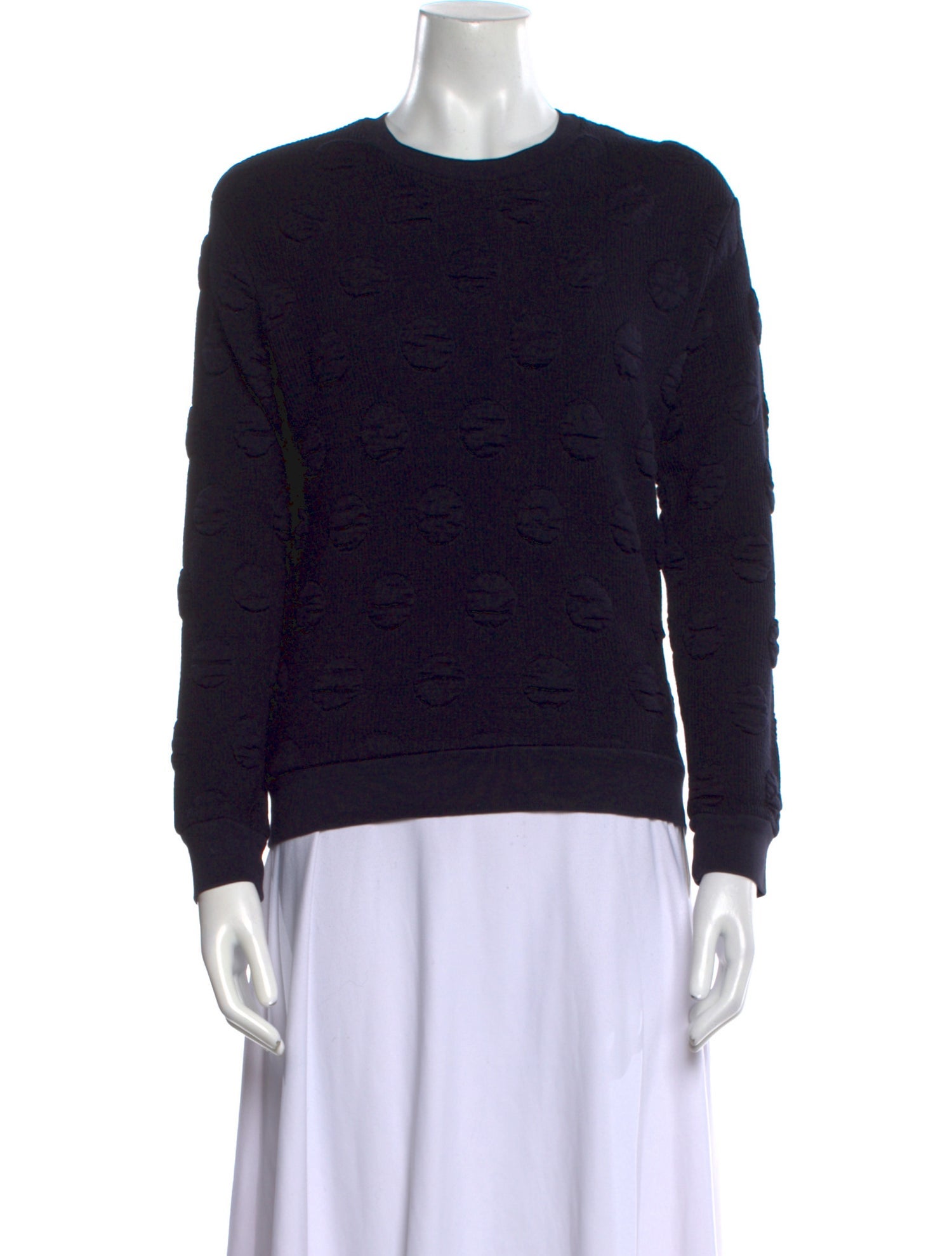 Sandro Crew Neck Long Sleeve Sweatshirt