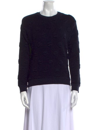 Sandro Crew Neck Long Sleeve Sweatshirt