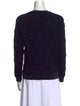 Sandro Crew Neck Long Sleeve Sweatshirt