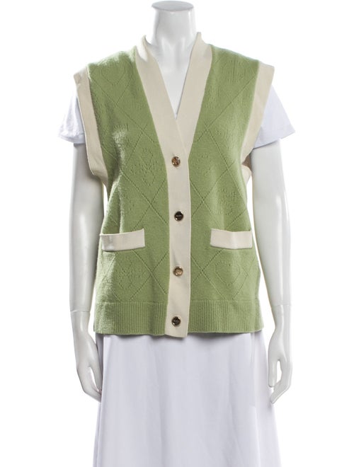 Sandro Wool Colorblock Pattern Sweater