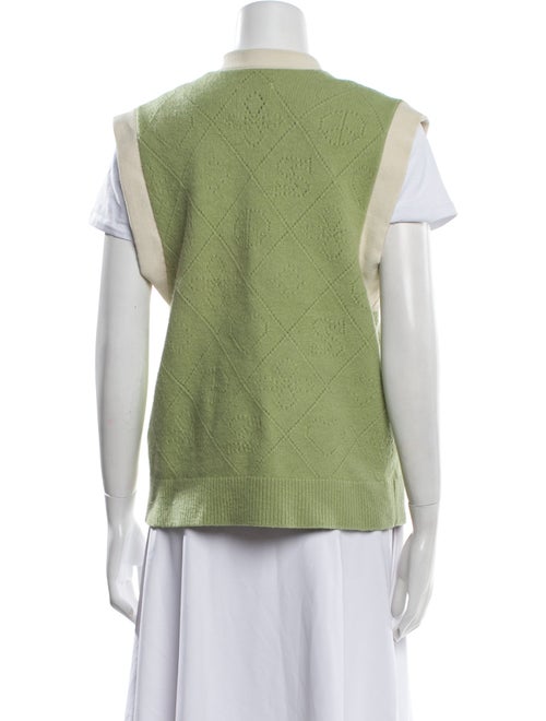 Sandro Wool Colorblock Pattern Sweater