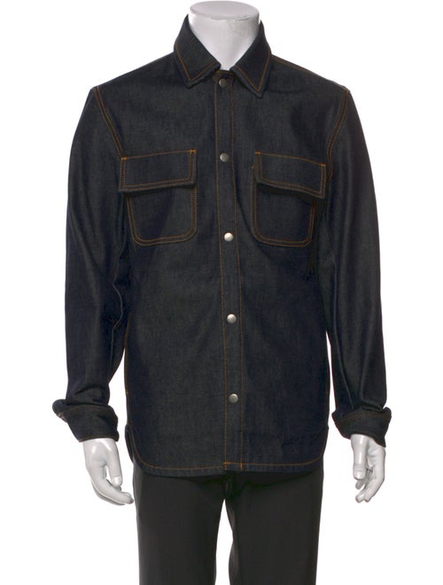 Sandro Long Sleeve Denim Shirt
