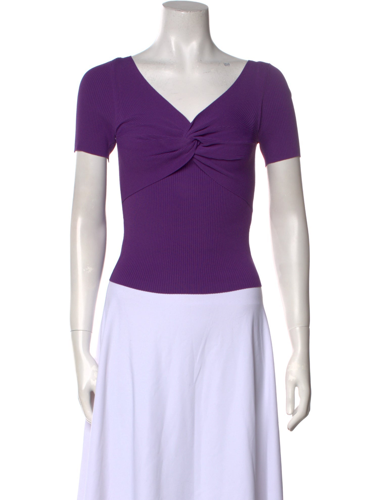 Sandro V-Neck Short Sleeve Crop Top w/ Tags