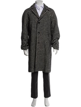 Sandro Printed Overcoat