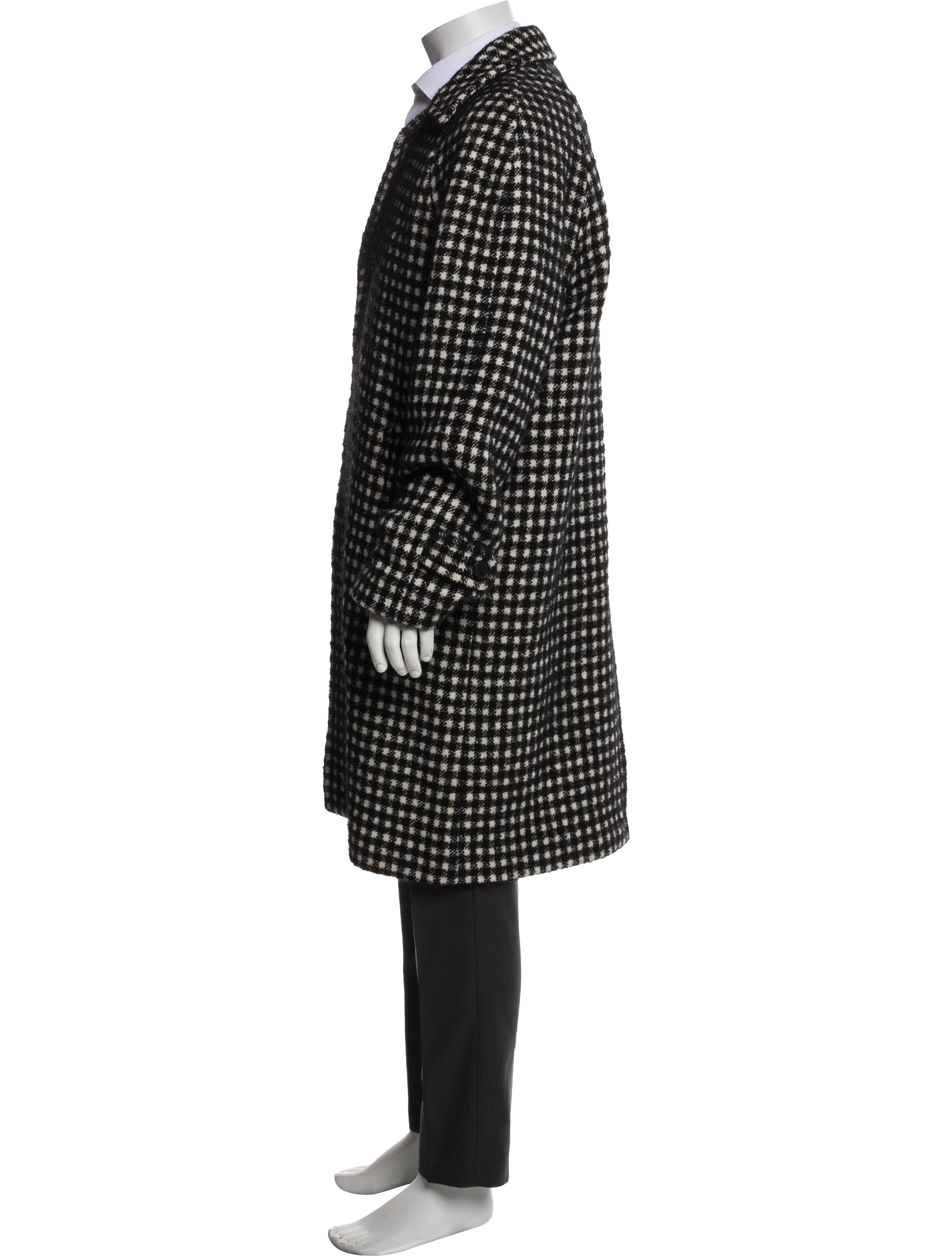 Sandro Printed Overcoat