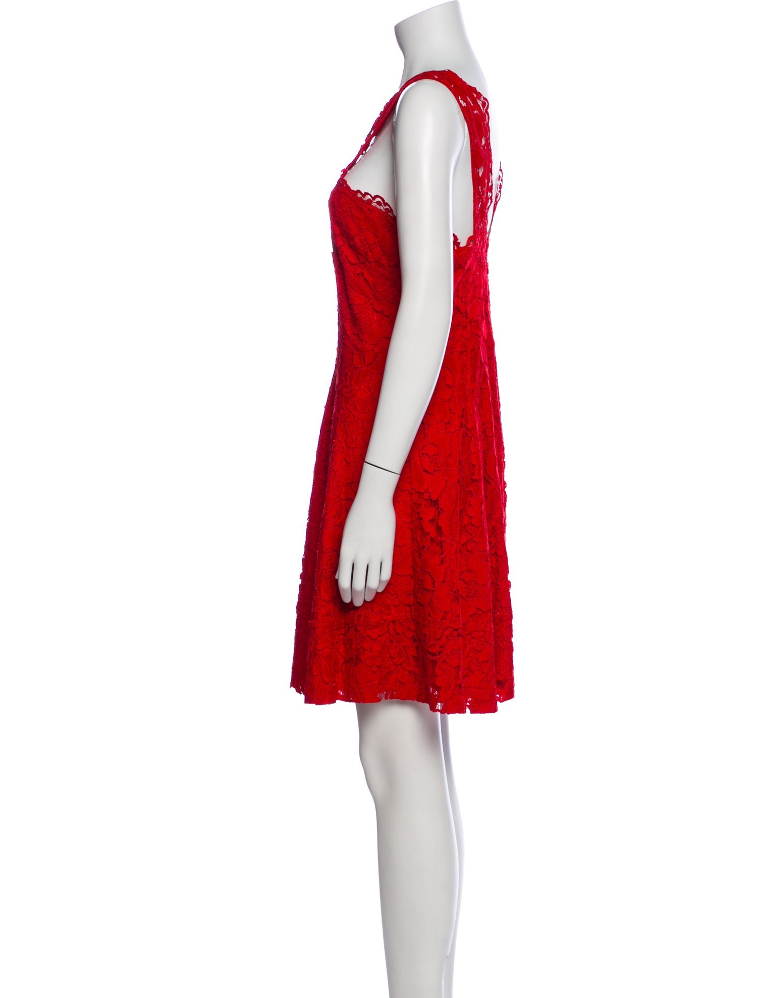 Sandro Lace Pattern Knee-Length Dress