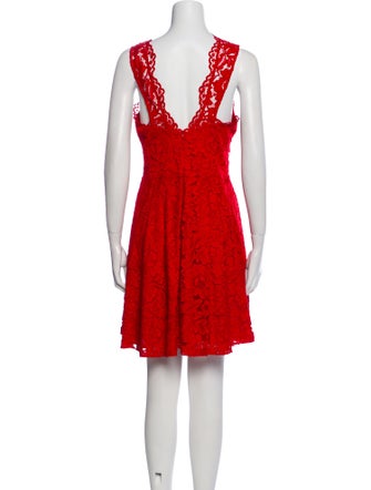 Sandro Lace Pattern Knee-Length Dress