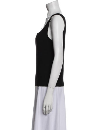 Sandro Square Neckline Sleeveless Top