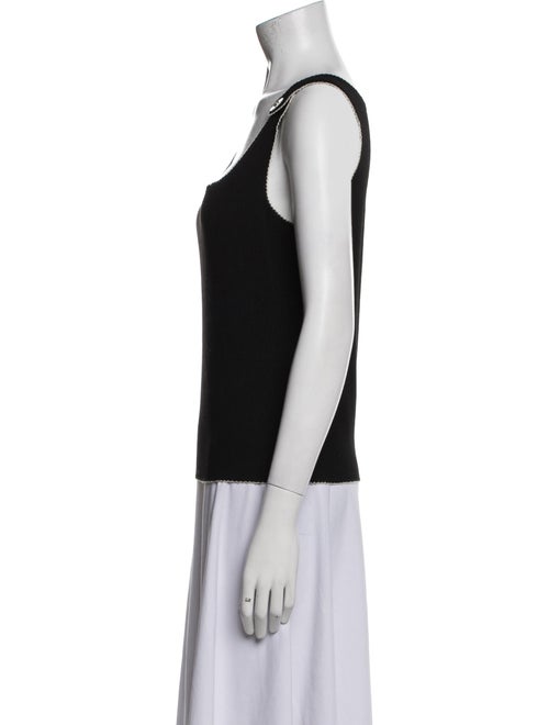 Sandro Square Neckline Sleeveless Top