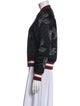Sandro Satin Printed Bomber Jacket