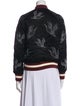 Sandro Satin Printed Bomber Jacket