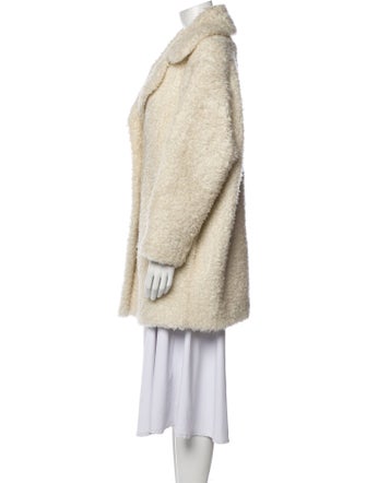 Sandro Faux Fur Coat