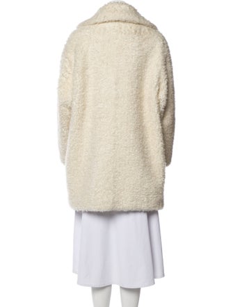 Sandro Faux Fur Coat