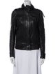 Sandro Lamb Leather Biker Jacket