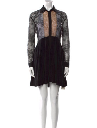 Sandro Printed Mini Dress