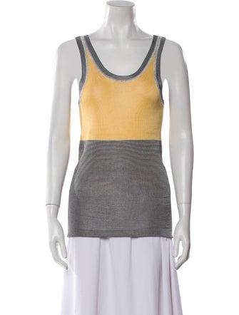 Sandro Striped Scoop Neck Top