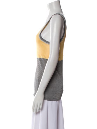 Sandro Striped Scoop Neck Top