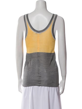 Sandro Striped Scoop Neck Top