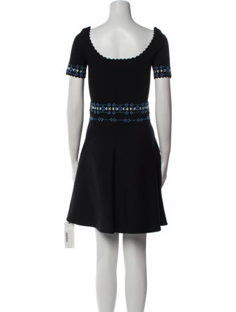 Sandro Scoop Neck Mini Dress